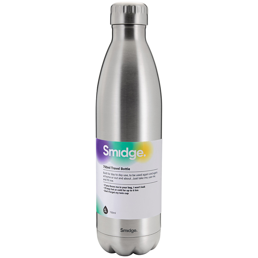 SMID24S Термобутылка 750 мл steel Smidge  - Вид №7