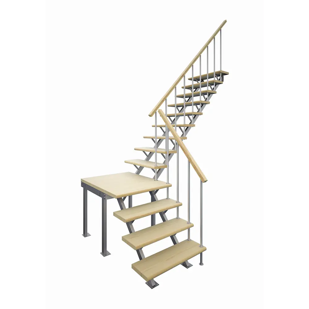 Лестница поворотная 90° ЛЕС-05-3 универсальная ЛЕСЕНКА STLM-2013006