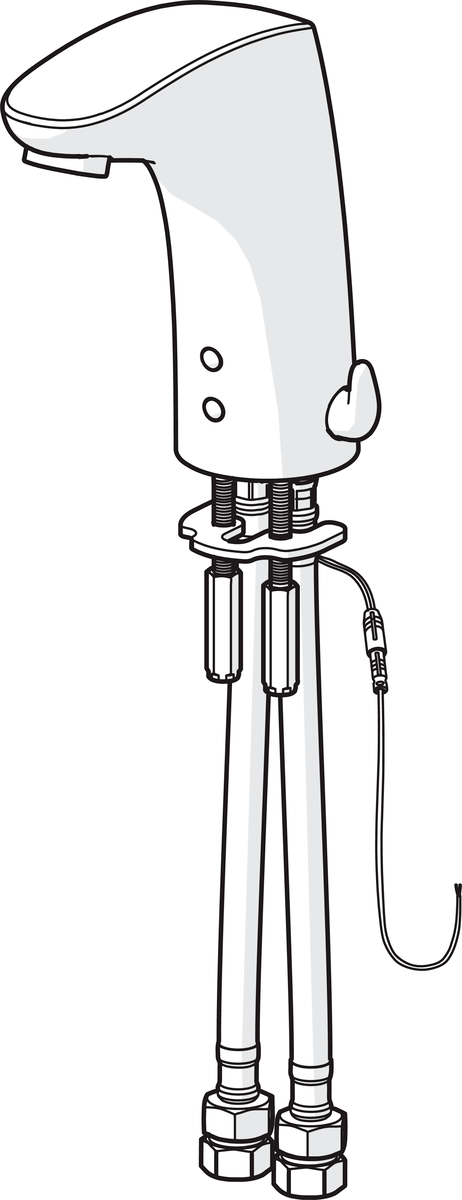 Oras 6222FZ Смеситель для умывальника, 9/12 V, Bluetooth 6222FZ Electra Хром  - Вид №2
