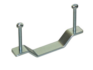 Металлический зажим для крепления решеток