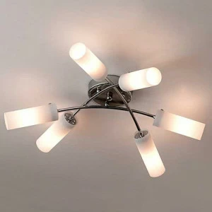 Потолочная люстра Citilux Новелла CL122161 CITILUX НОВЕЛЛА ХРОМ 182356 Белый