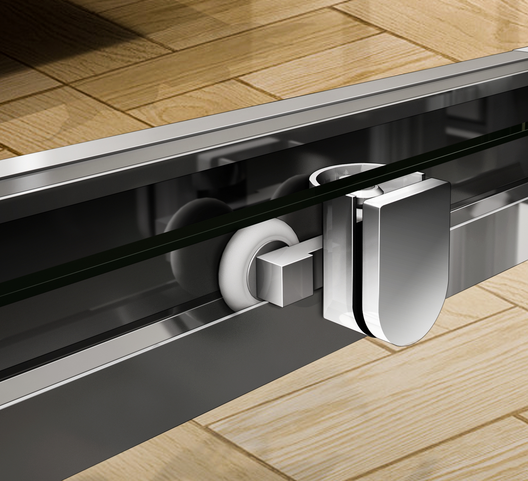 Душевая дверь в нишу CEZARES PRATICO-BF-1-105-C-Cr - Вид №5