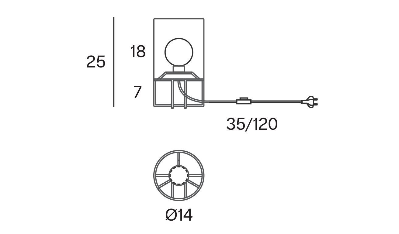 Светодиодная настольная лампа из переработанного металла и веревки Olé Lighting Habe ARCH-00042412 - Вид №4