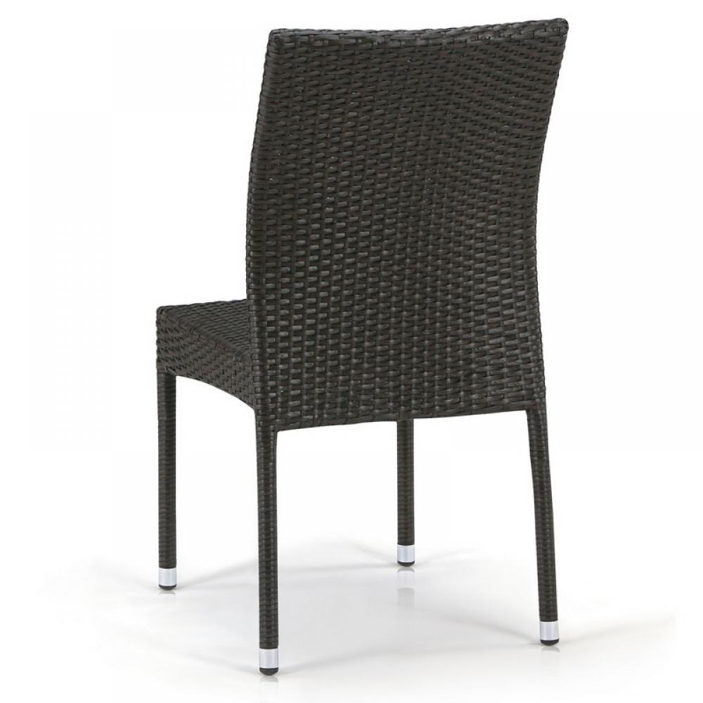 Стул садовый, искусственный ротанг "Мид" Brown AFINA  130511 Коричневый  - Вид №3