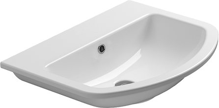 9131111 Подвесная раковина настенная овальная GSI ceramica City белая - Вид №1