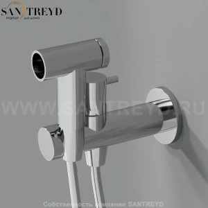 Встроенный смеситель с ручным душем AMEM317S MEMORY для биде хромированный