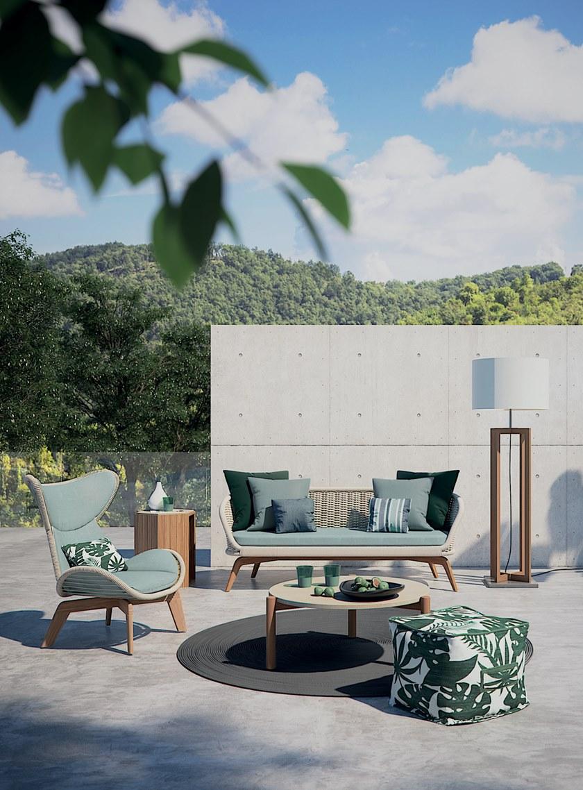 Atmosphera Торшер для наружного освещения из тика и абажура из текстиля Vertigo Vg.fl - Вид №4