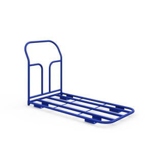 Тележка платформенная каркасная ТК 4 (г/п 500 кг, 1200x600 мм, колеса чугун/полиуретан 150 мм)