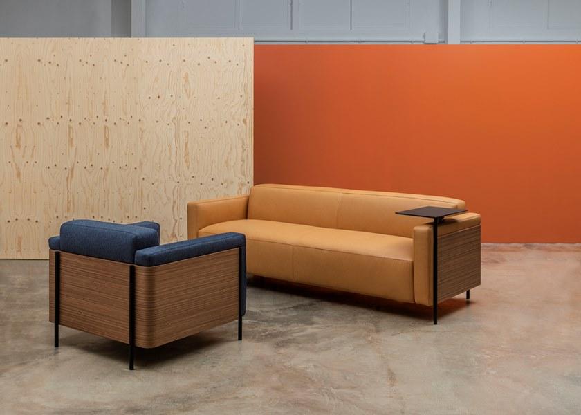 Andreu World 2-х местный кожаный диван Rap Sf1136 - Вид №4