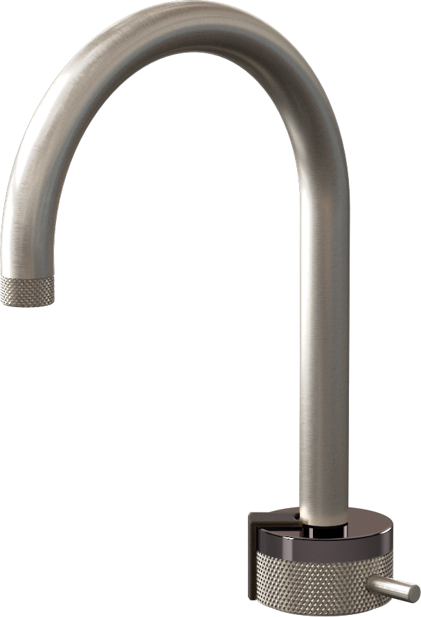 E-11502-R1OX-L2OB-BNi Однорычажный прогрессивный смеситель для раковины - излив 16см GRAFF MOD+