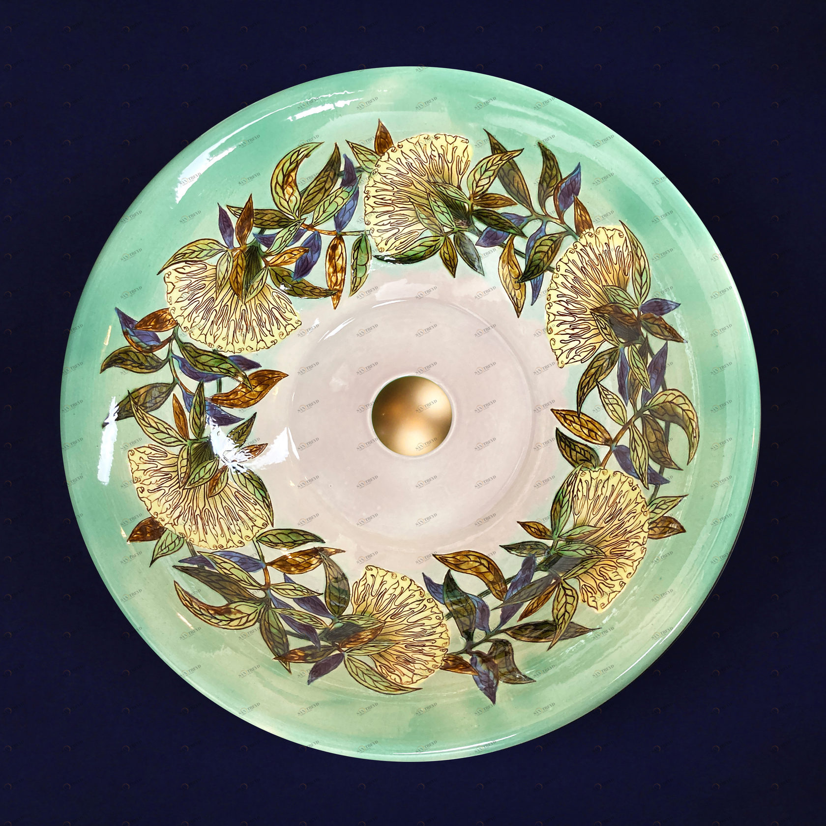 Жисмин Накладная раковина на столешницу  овальная PROVANSFAIENCE 