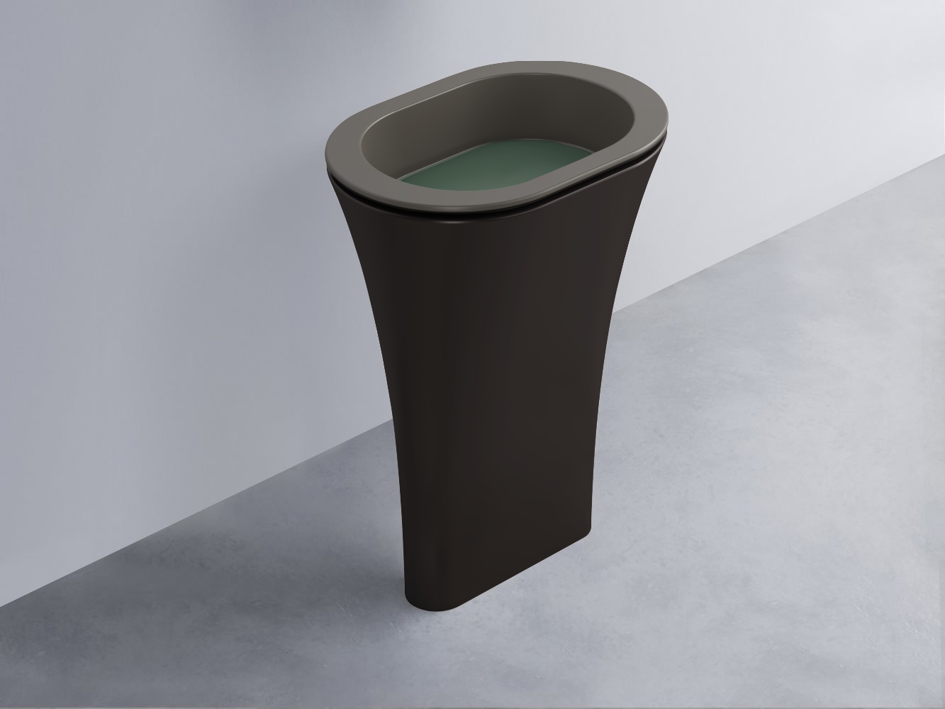 AMLA65-FN+AMPILO-MU+AMCOLO-LV Раковина Amedeo Ovale отдельностоящая cielo Enjoy + Amedeo Ceramica Cielo