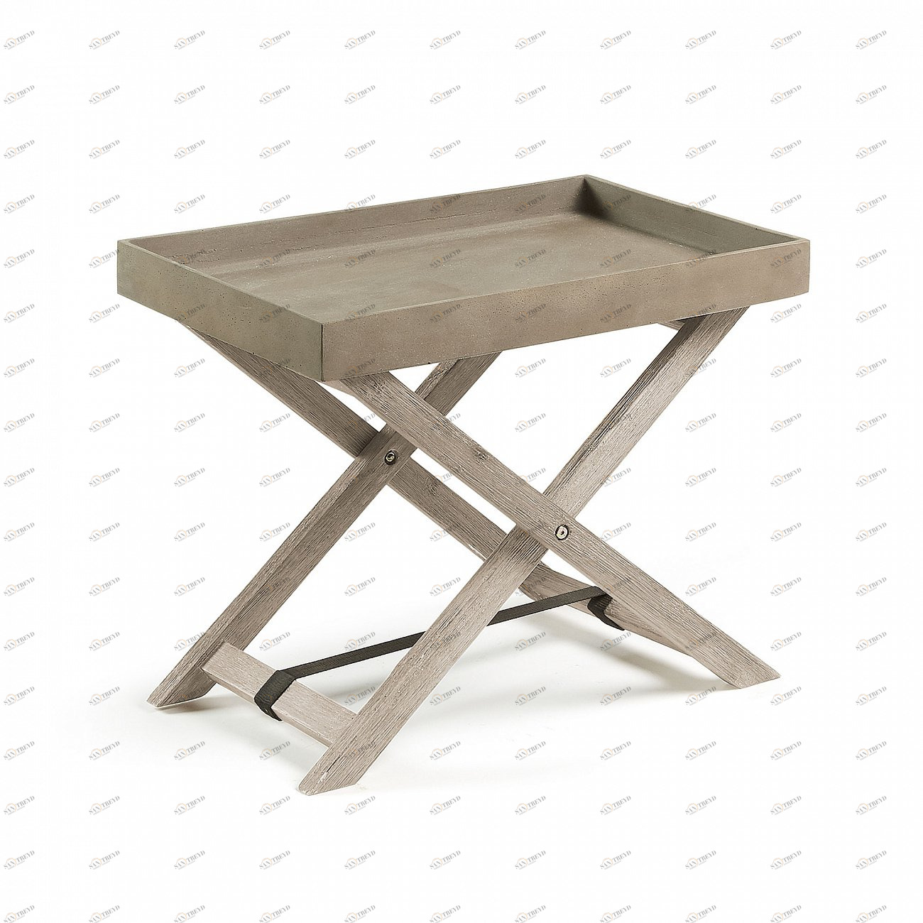 Столик сервировочный складной серый 55 см Stahl AA1766RF86 от La Forma LA FORMA  344933 Бежевый 
