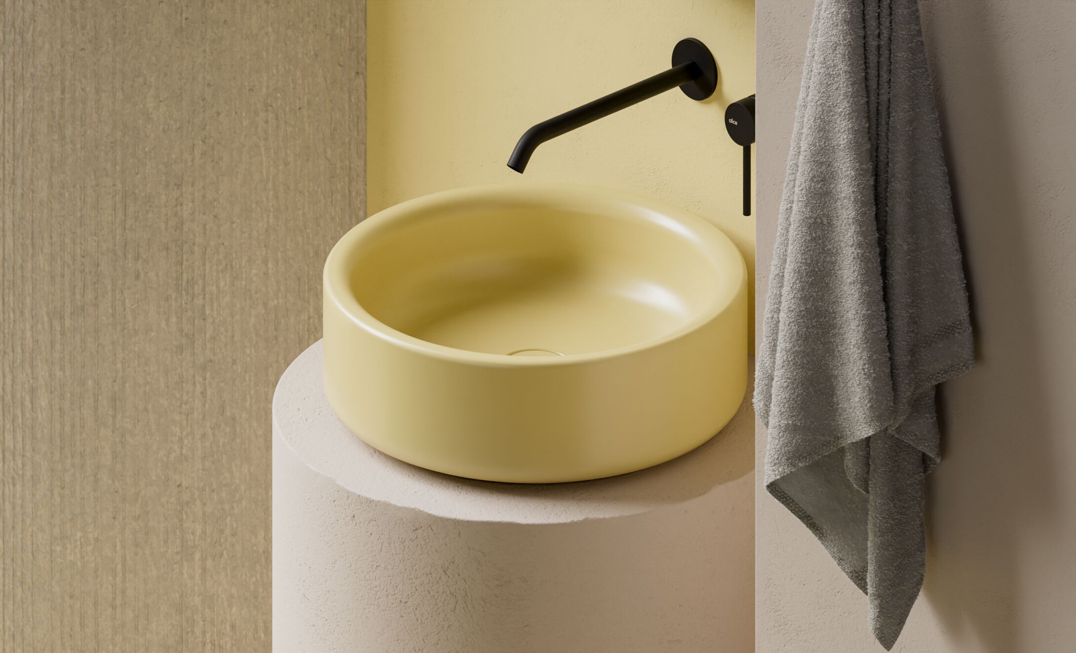 Керамическая раковина с одной столешницей Alice Ceramica Idilla ARCH-00101573 - Вид №2