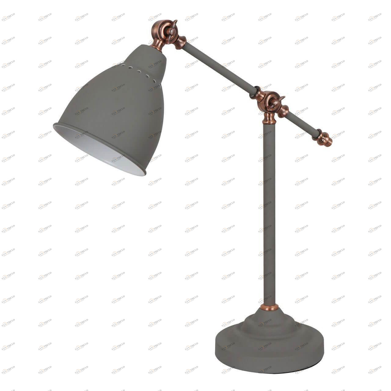Лампа настольная серая Arte Lamp Braccio A2054LT-1GY ARTE LAMP BRACCIO GREY 00-3908137 Серый 