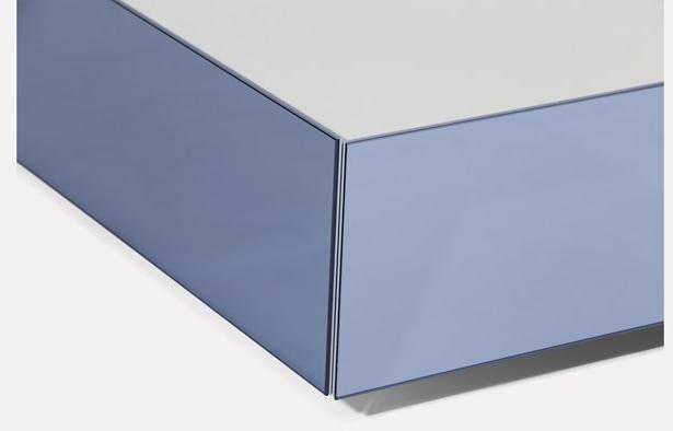 MORADA Низкий квадратный журнальный столик из зеркального стекла Cofre Cofre ct - Вид №3