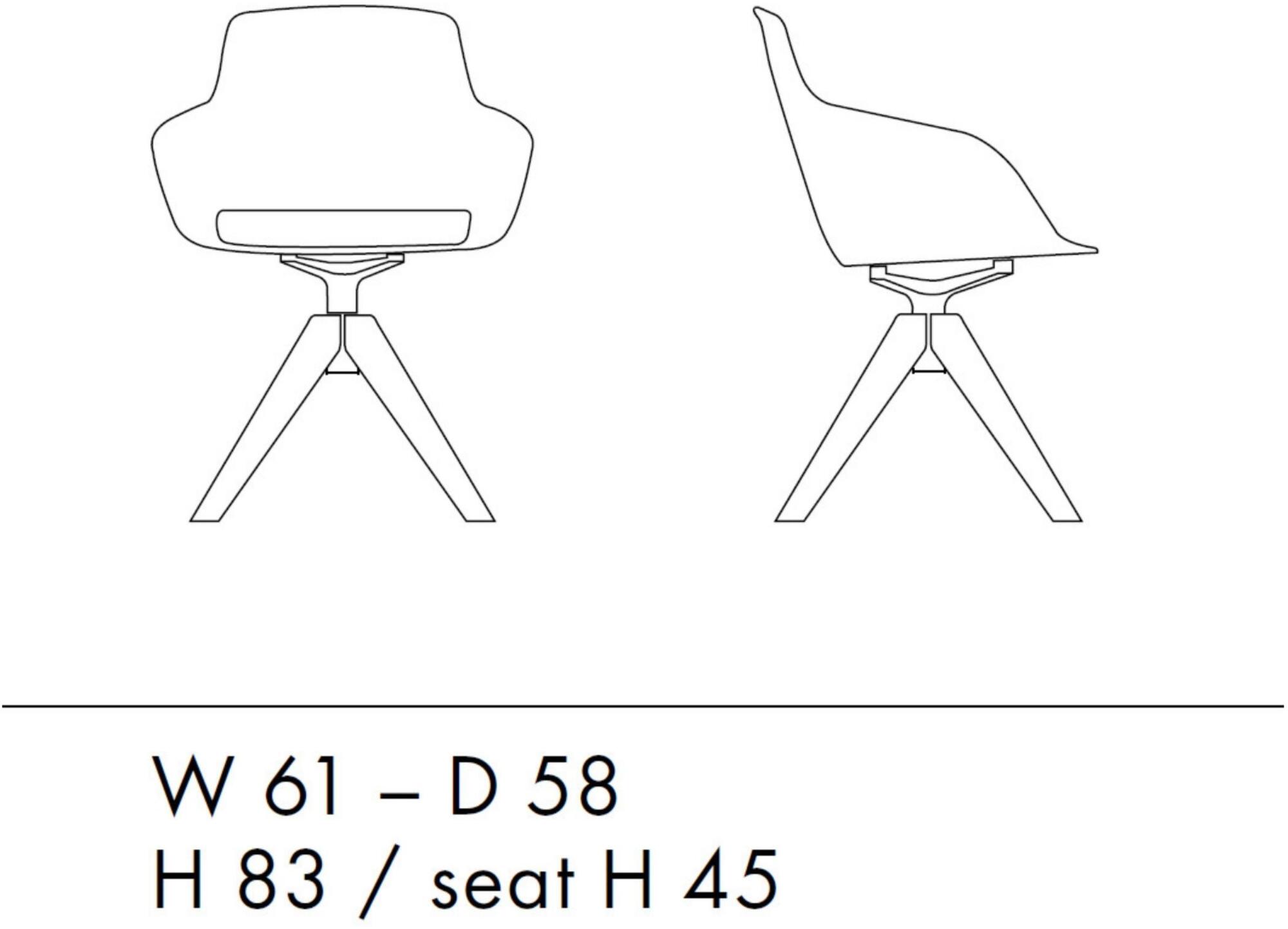 Sinetica Стул на козелке из ткани с подлокотниками Captain sun-id-1515435 - Вид №4