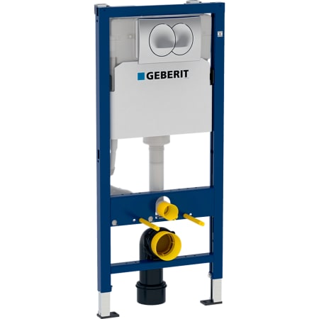 458.133.21.1 Инсталляция Geberit Duofix для подвесного унитаза, 112 см, со смывным бачком скрытого монтажа Delta 12 см, смывная клавиша Delta20 Geberit 