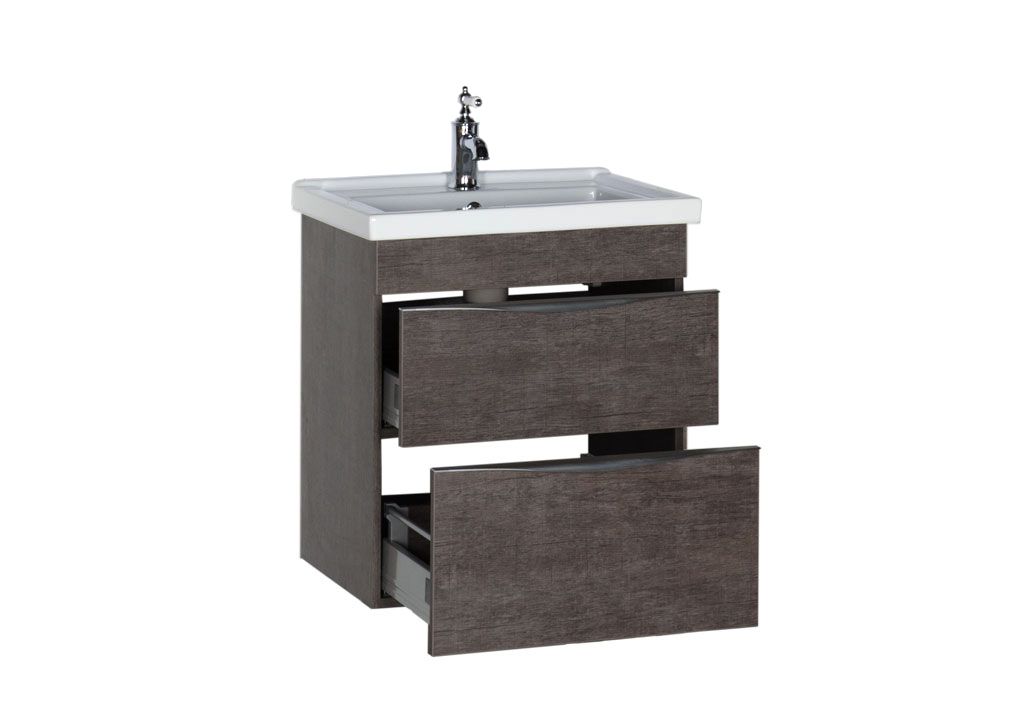 Тумба с раковиной Aquanet Эвора 60 дуб антик 0018300000182322 - Вид №2