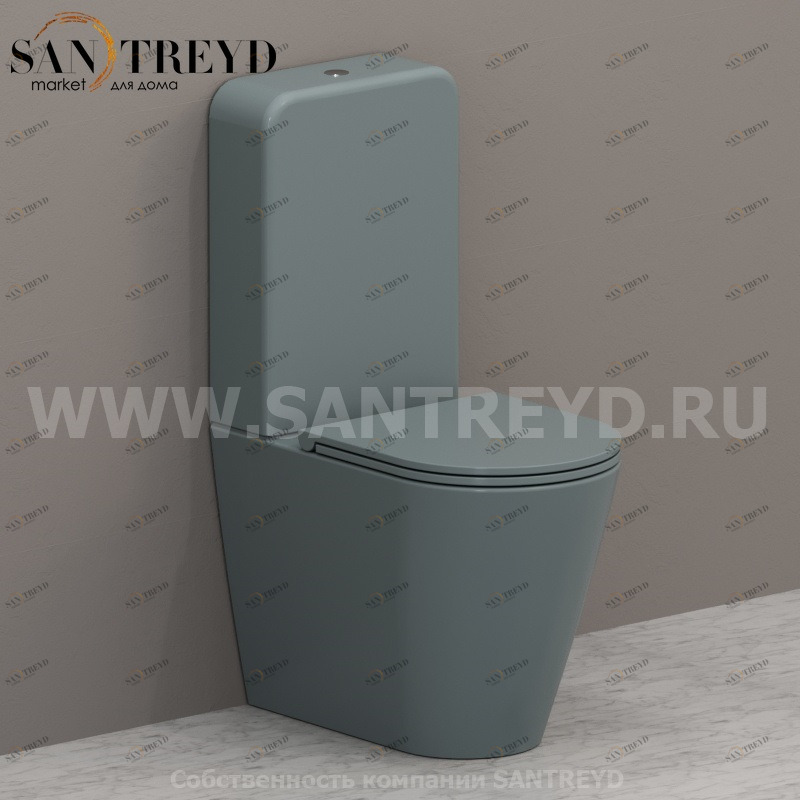FO003BLFO008BLBA016 Компакт унитаз с бачком Синий Ceramica Globo FORTY3 Италия