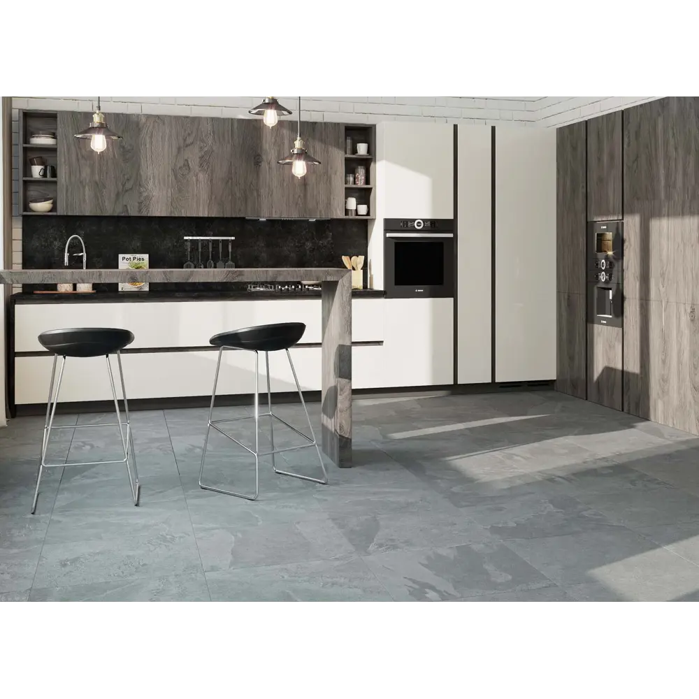 Estima NV03 - керамогранит серый 80×80 см с текстурой камня 84241003 Native STLM-0047482 - Вид №5