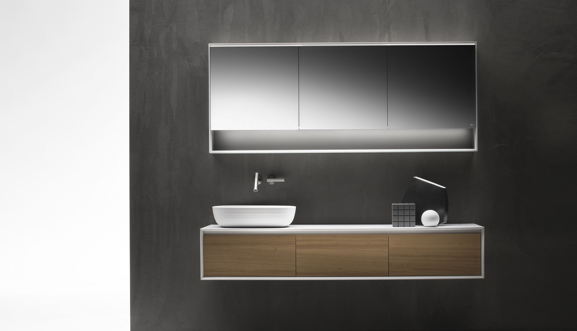 Подвесной шкаф для умывальника с выдвижными ящиками Falper Shape EVO ARCH-00048372 - Вид №1