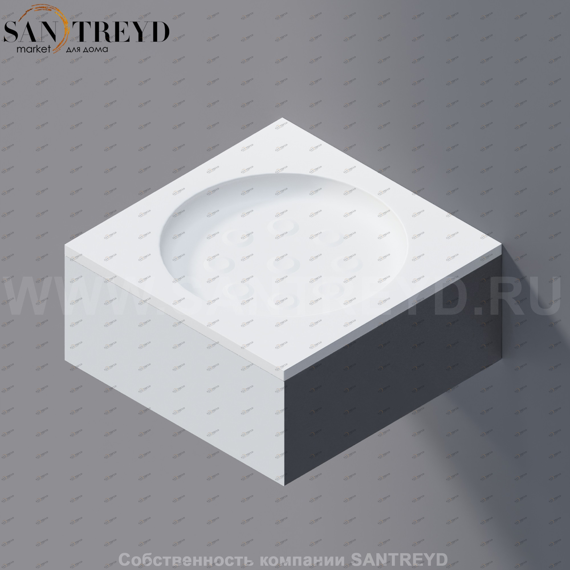 Agape 369 Мыльница устанавливаемая на верхнюю часть опорного элемента белая A369211Z