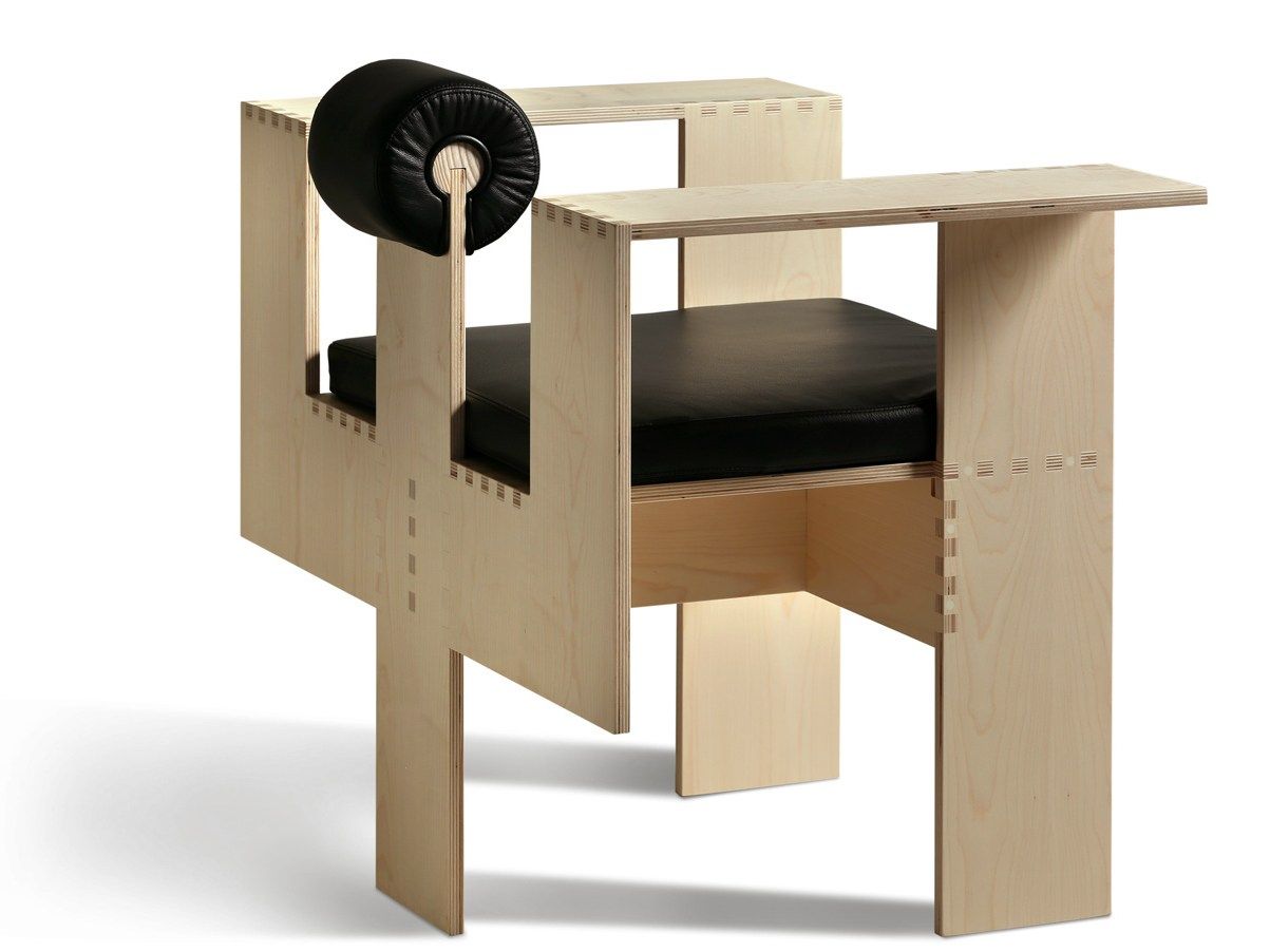 Кленовое кресло с подлокотниками Morelato современный ARCH-00028140 - Вид №1