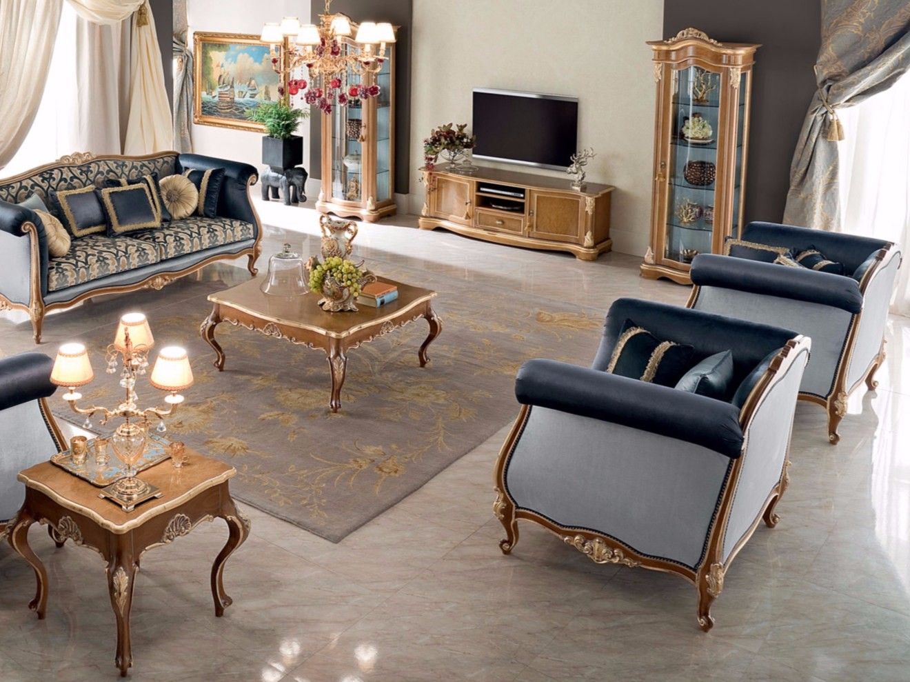 Тканевое кресло с подлокотниками Modenese Luxury Interiors Bella Vita ARCH-00071069 - Вид №2