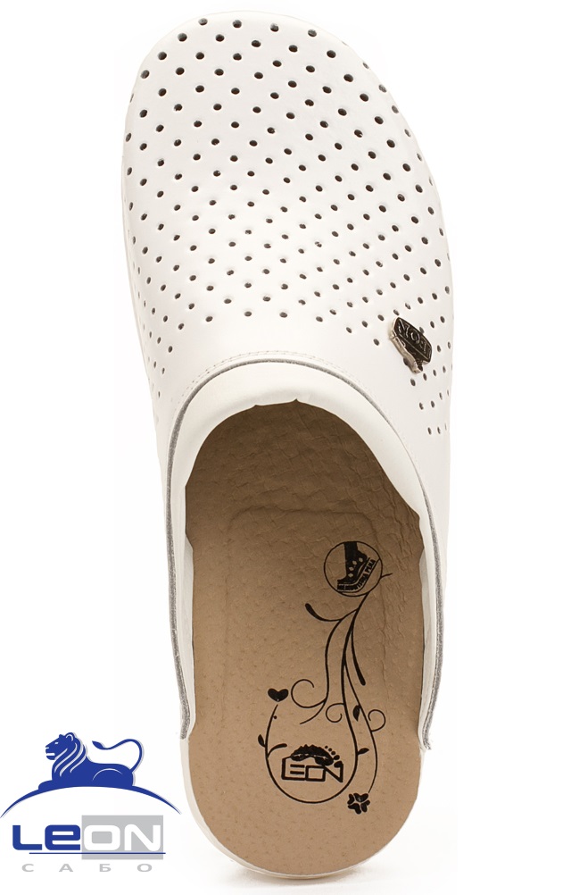 62032 Сабо "Leon LIGHT" женские белые LEON  Сабо и сланцы размер 39  - Вид №1