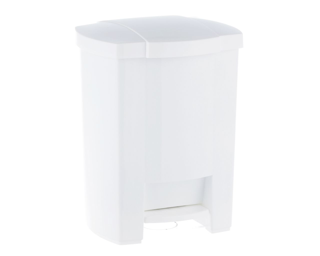 KAB403 Мусорное ведро открывается пластиковой педалью-кнопкой вместимостью 20 л, цвет БЕЛЫЙ Merida 