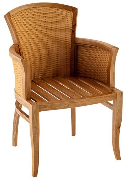 ASTELLO Садовое кресло из тикового дерева Deco с подлокотниками Tournesol Ts.sf1.s1 - Вид №1