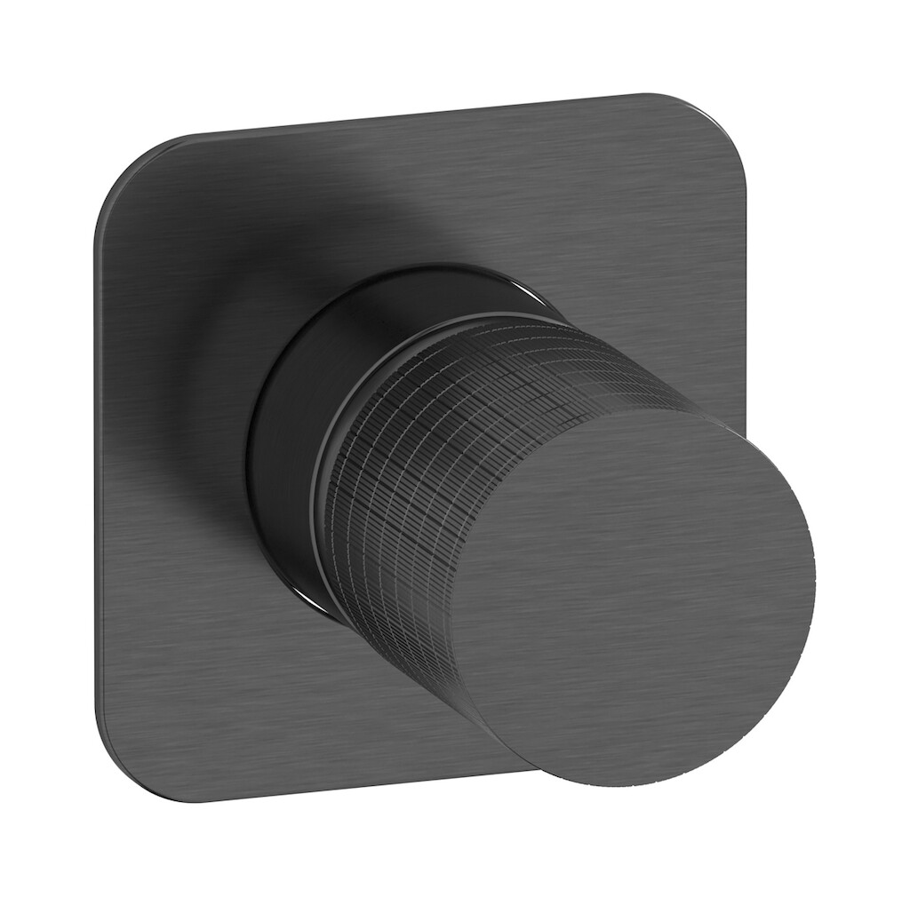 Внешние части встроенного смесителя на 1 потребителя WE ARE IB ga300cs Brushed Black Chrome Gatsby