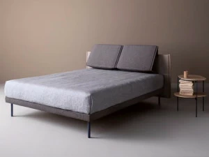 Caccaro Двуспальная кровать из ткани с регулируемым изголовьем