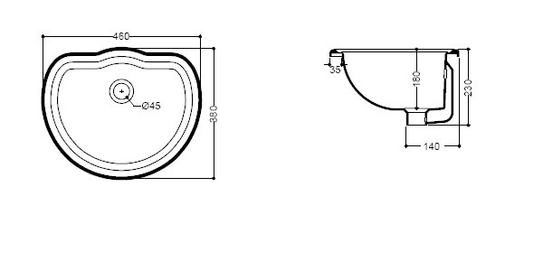 ML.BLL-25.046.bi Накладная раковина на столешницу  круглая Migliore  - Вид №2