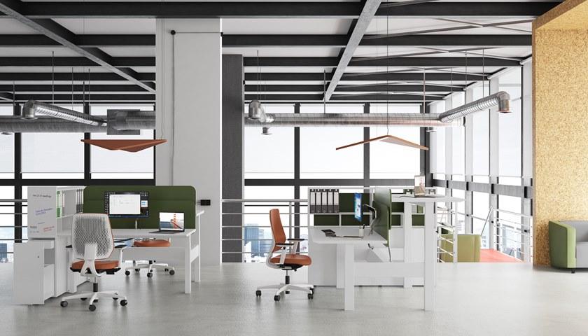 ESTEL GROUP Регулируемая по высоте рабочая станция со встроенной полкой Evo sun-id-1501314 - Вид №2