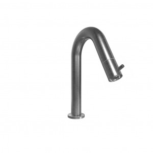 70521 / 0M Поворотный смеситель для раковины из матовой нержавеющей стали 316 с прогрессивным картриджем, установленным в изливе. Bongio Time2020