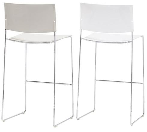 Andreu World Штабелируемый табурет на базе санок из технополимера с подставкой для ног Sit Bq1203-bq1204 - Вид №4