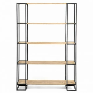 Стеллаж металлический черный Smolling 5 black INTELLIGENT DESIGN СТЕЛЛАЖИ SMOLLING 260794 Бежевый;черный