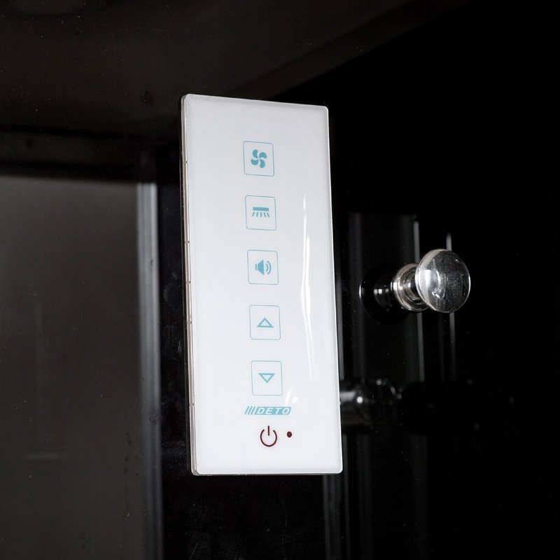 D90S Душевая кабина DETO Серия D B09S+ эл. BLACK - Вид №20