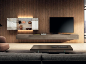 Стеклянная стена с настенным креплением