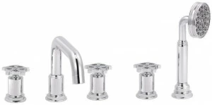 rvb Комплект для ванны на 5 отверстий с ручным душем Flamant factory 1960.--.70