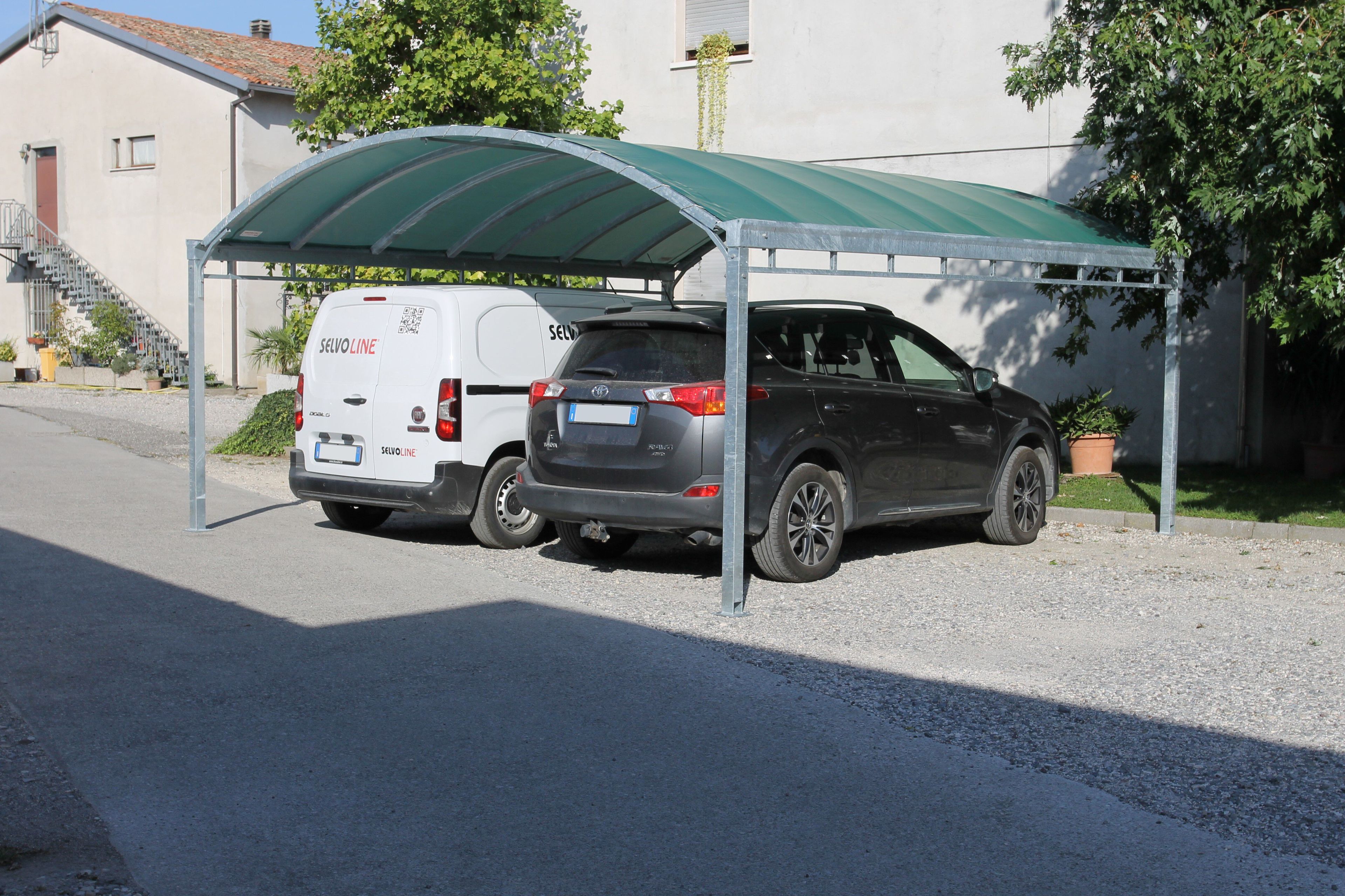 Стальной навес для парковочных мест SELVOLINA PRIMAVERA ARCH-00101195 - Вид №4