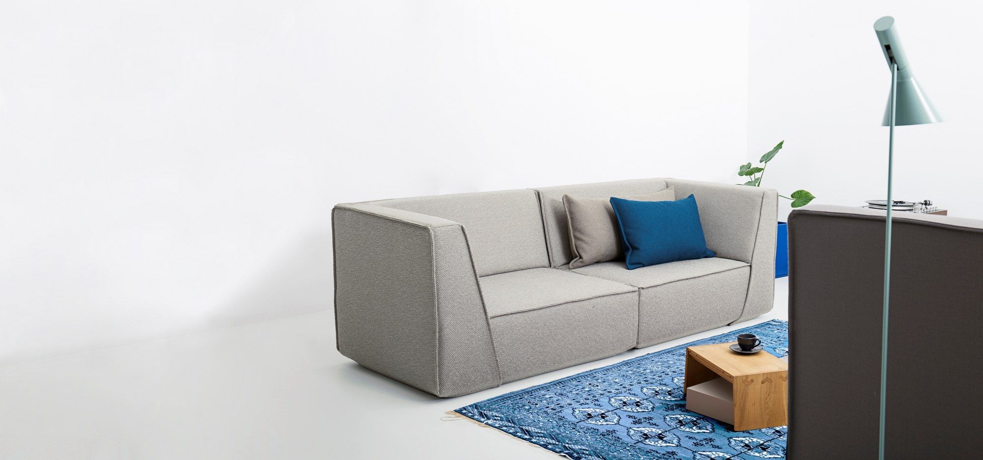 2-местный модульный тканевый диван Cubit by Mymito ARCH-00132467 - Вид №26