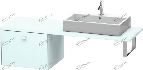 BR513300909 Brioso Шкафчик для консоли Светло-голубой матовый декор Duravit