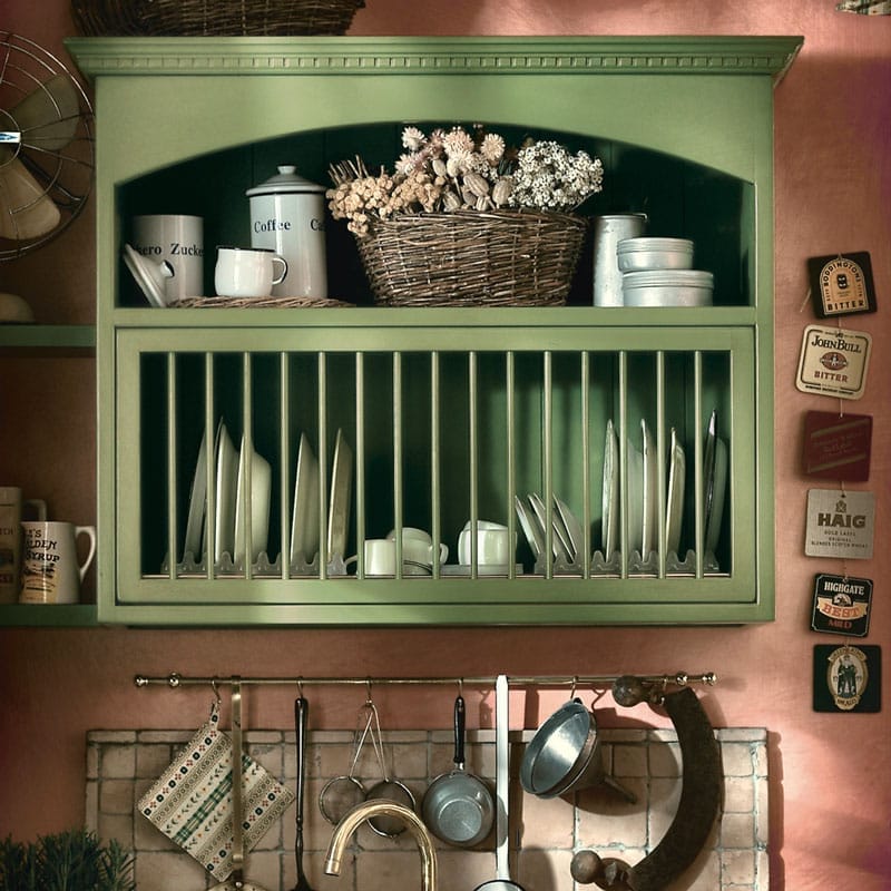 Встроенная лакированная кухня с полуостровом Marchi Cucine Country Chic ARCH-00074073 - Вид №4