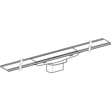 154.458.00.1 Дренажный канал Geberit CleanLine60, для тонких настилов Geberit  - Вид №1