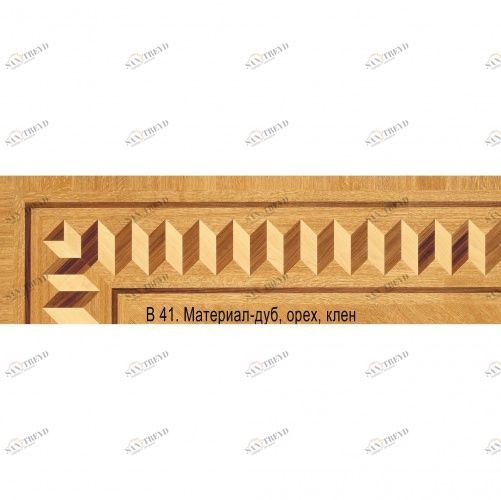 Художественный паркет Da Vinci Паркетный Бордюр 26-170 Орех Европейский (Грецкий) Селект (Гладкая) 1000х200 мм 26011170