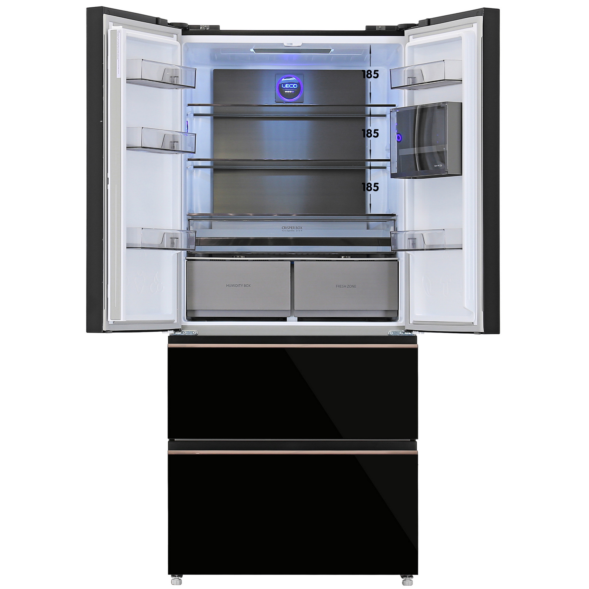 5086759 Холодильник многодверный   DEXP MFr6-54AMG черный STDN-0093552 - Вид №1