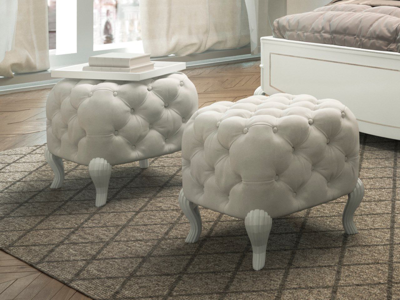 Прямоугольная ткань capitonné пуф CASA +39 Prestige 2 ARCH-00083717 - Вид №1